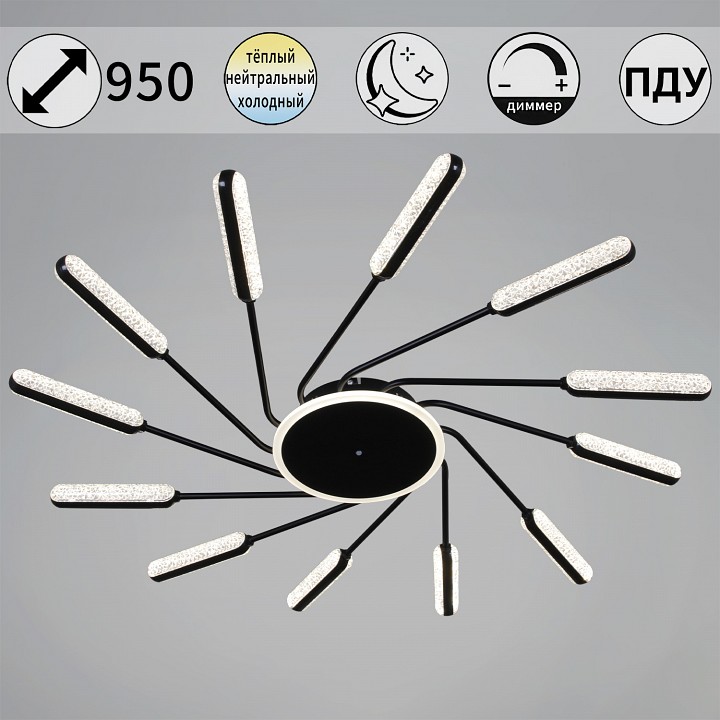 Потолочная люстра Reluce  87290-0.3-12 BK