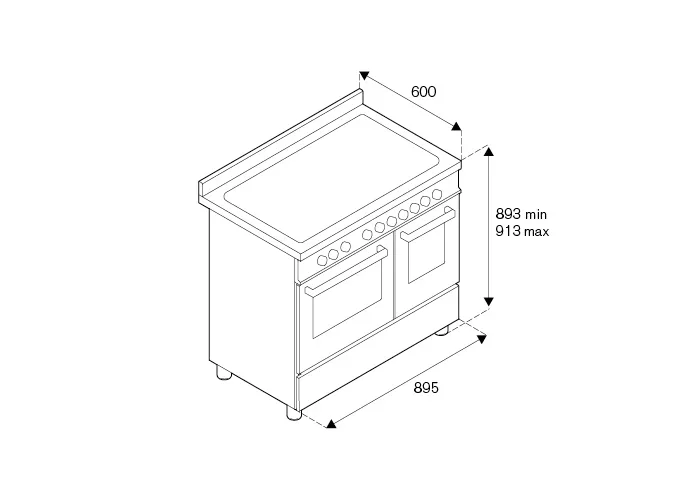 Варочный центр Bertazzoni HER95I2EXT