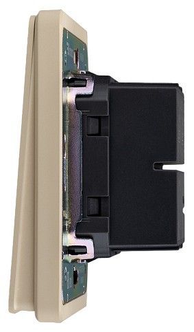 Переключатель перекрестный двухклавишный без рамки Kranz ROUND KR-78-0733-7