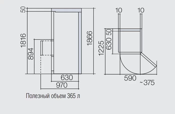 Холодильник Hitachi R-SG37BPU GBK