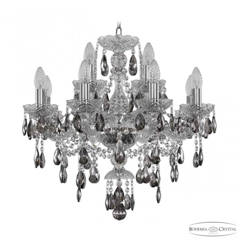 Подвесная люстра Bohemia Ivele Crystal 1415 1415/8+4/200 Ni K731