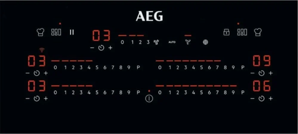 Варочная панель со встроенной вытяжкой AEG CCE84779CB