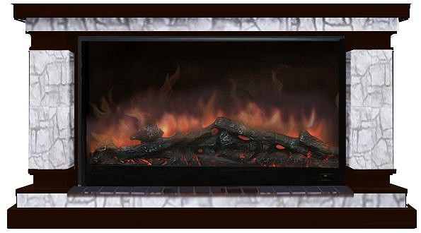 Комплект из электрокамина напольного и портала (143x45x82.5 см) Лорд Старый Город Premier S14 ЛО000072