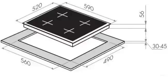 Индукционная варочная панель MAUNFELD MVI59.2FL-BK