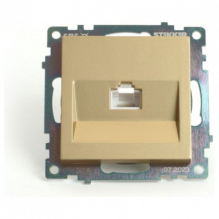 Розетка Ethernet RJ-45 без рамки Stekker Катрин 49227