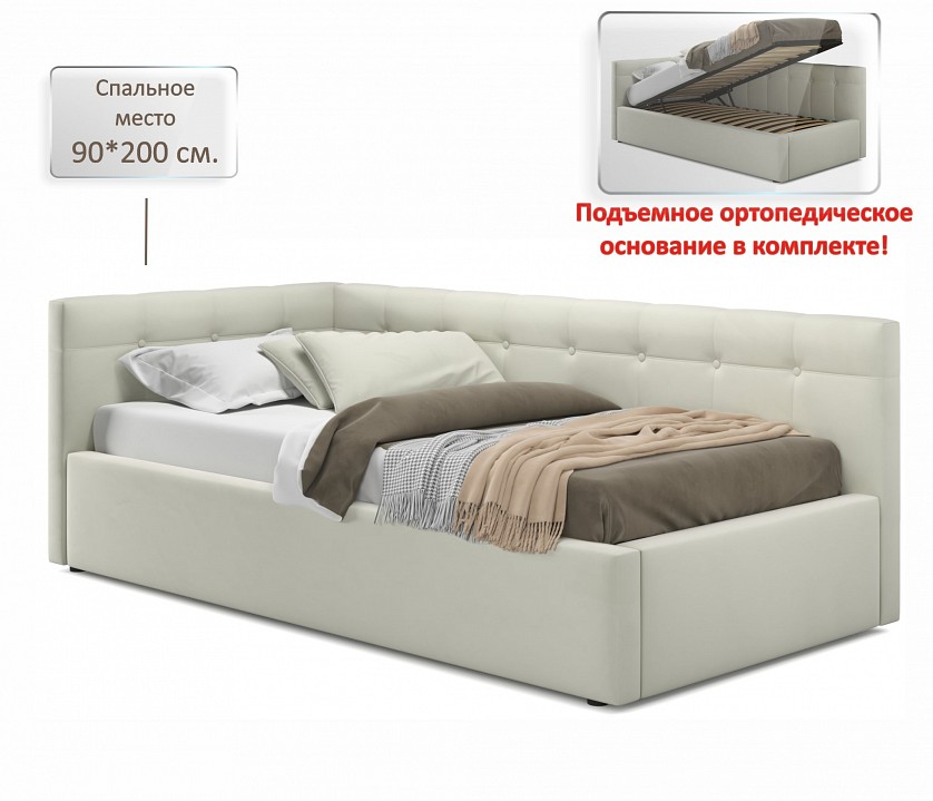 Кровать односпальная Bonna с матрасом АСТРА 2000x900