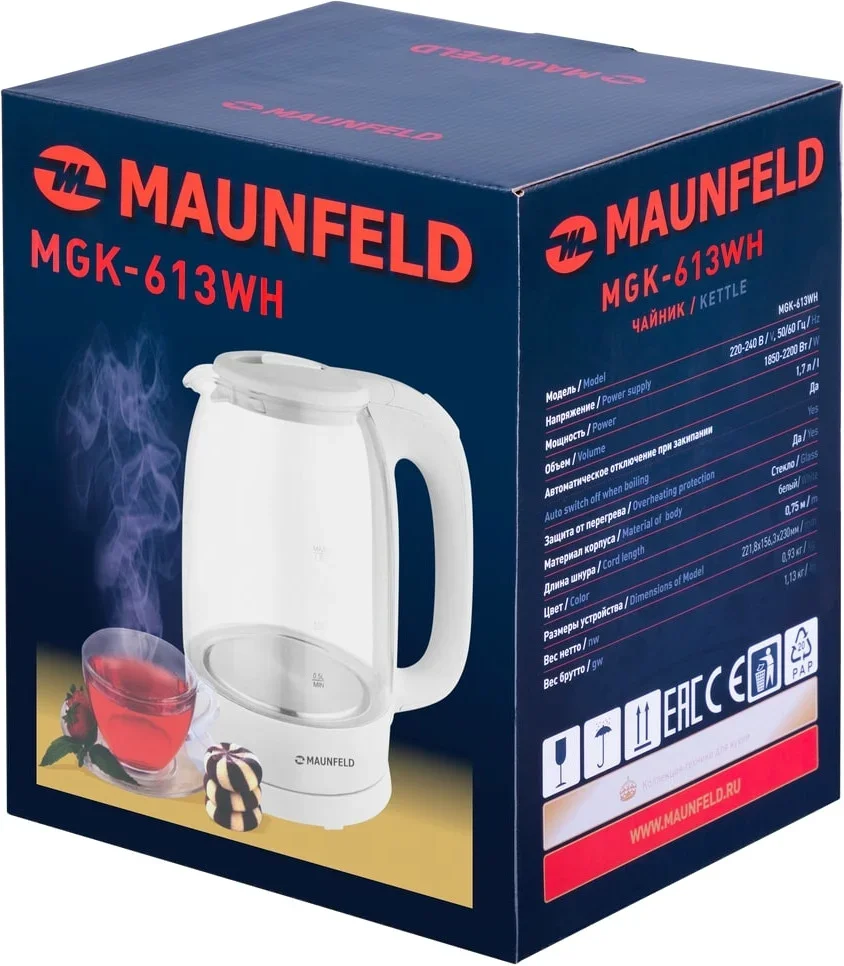 Чайник Maunfeld MGK-613WH