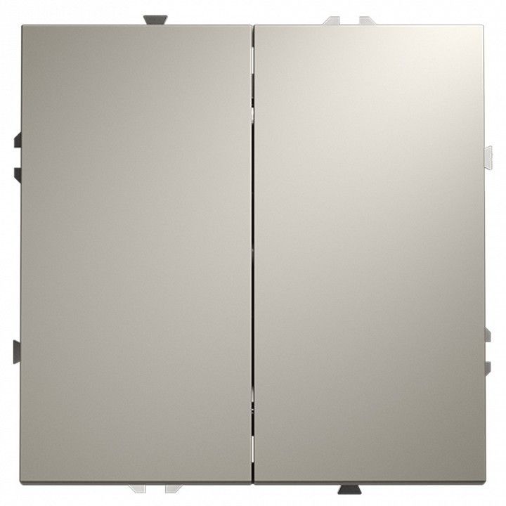 Выключатель двухклавишный без рамки Voltum S70 VLS020603