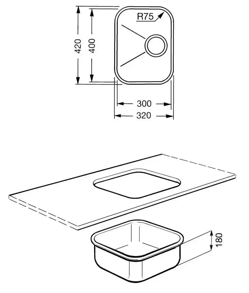 Мойка Smeg UM30