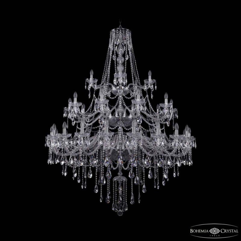 Подвесная люстра Bohemia Ivele Crystal 1415 1415/20+10+5/530/3d Ni
