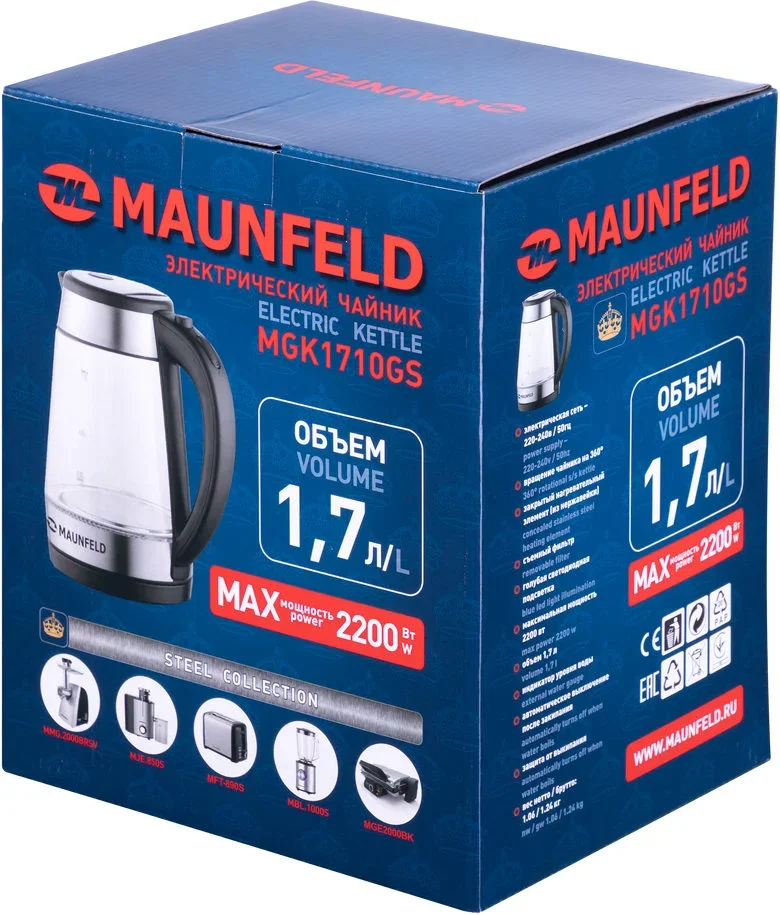 Чайник Maunfeld MGK1710GS