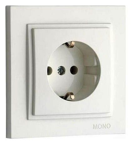 Розетка с заземлением Mono Electric Despina 102-010021-117