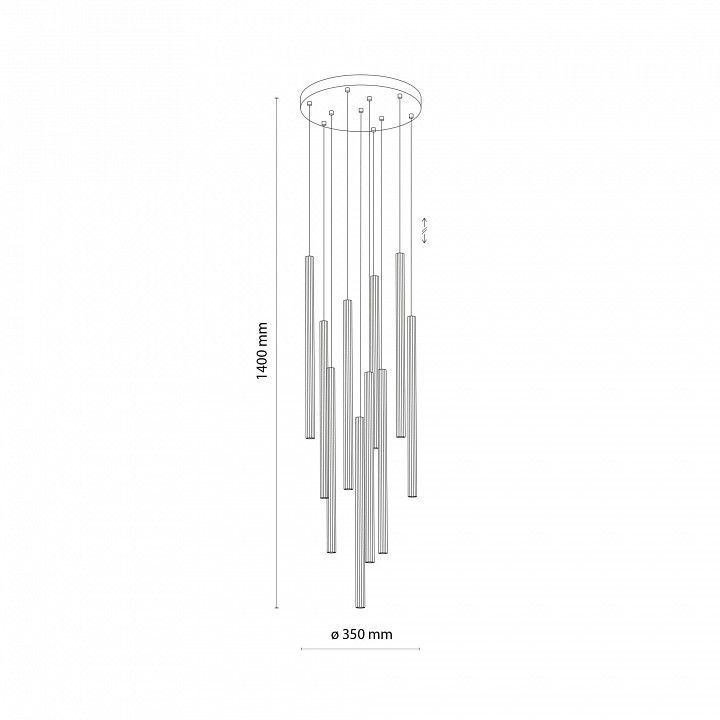 Потолочная люстра TK Lighting  11487
