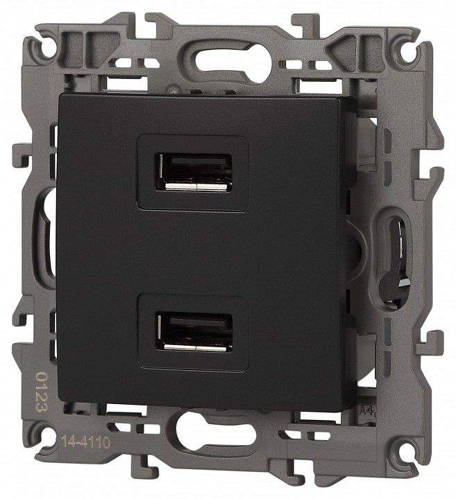 Розетка 2хUSB type A без рамки Эра Эра Elegance 14-4110-05