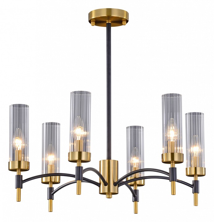 Люстра на штанге ILLUMICO BRASS TUBO IL5177-6PLS-29 BRASS TUBO