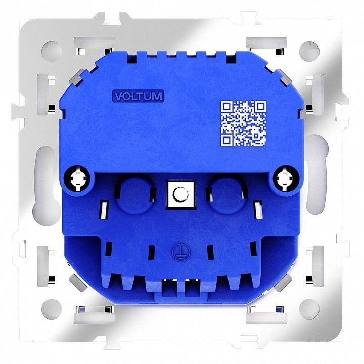 Розетка с заземлением и со шторкой и 2хUSB type A и C, без рамки Voltum S70 VLS040503