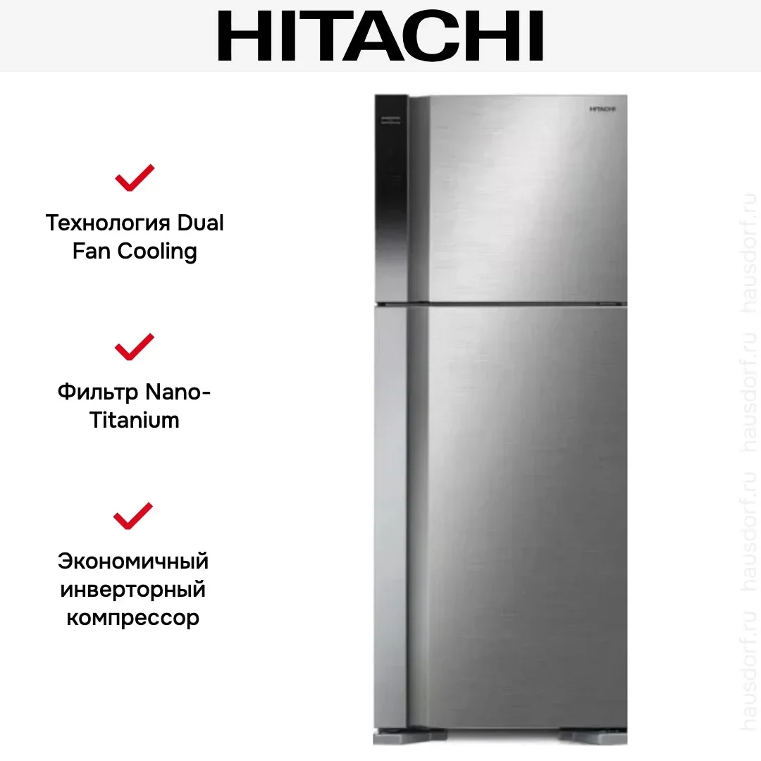 Холодильник Hitachi HRTN7489DFBSLCS