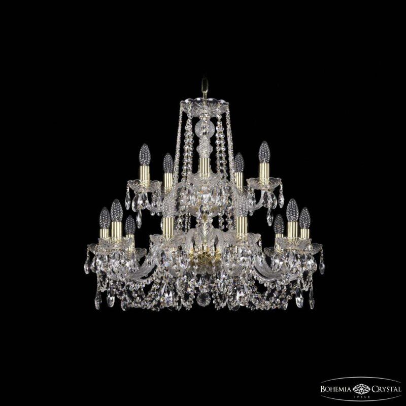 Подвесная люстра Bohemia Ivele Crystal 1402 1402/10+5/240/2d G