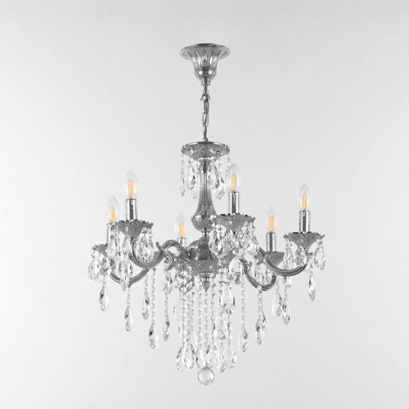 Подвесная люстра Bohemia Ivele Crystal AL77 AL77101/6/175 B Ni