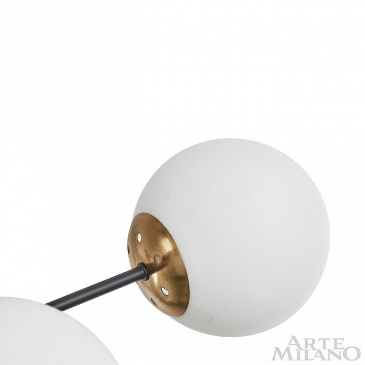 Люстра на штанге Arte Milano Neapolis-79808 279808/8 BK/GD
