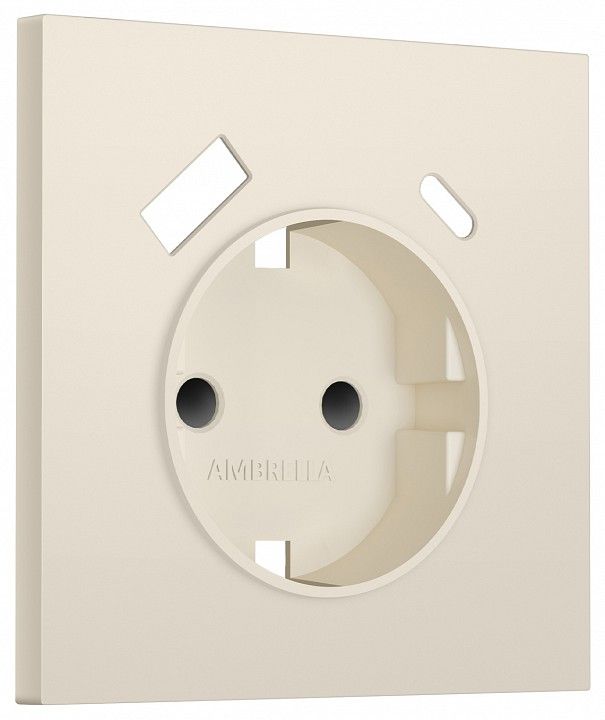 Накладка для розетки с заземлением и со шторками и 2хUSB type A и C Ambrella Volt SIGMA SP3300