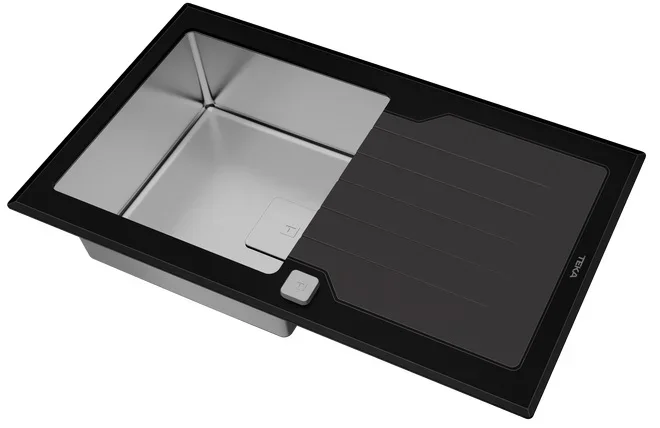 Врезная раковина Teka Diamond RS15 1B 1D 86 BLACK