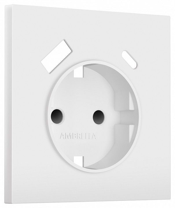 Накладка для розетки с заземлением и со шторками и 2хUSB type A и C Ambrella Volt SIGMA SP1300