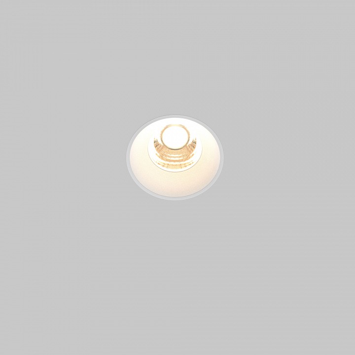 Встраиваемый светильник Maytoni Technical Round DL058-7W3K-TRS-W