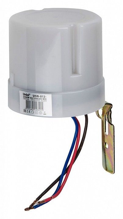 Датчик освещенности Uniel USN-012-2500W-02/100LUX-WH UL-00005840