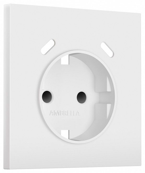 Накладка для розетки с заземлением и со шторками и 2хUSB type C Ambrella Volt SIGMA SP1305