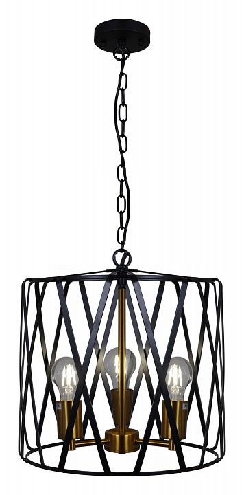Подвесной светильник ILLUMICO  IL1023-3PB-05 BK GD