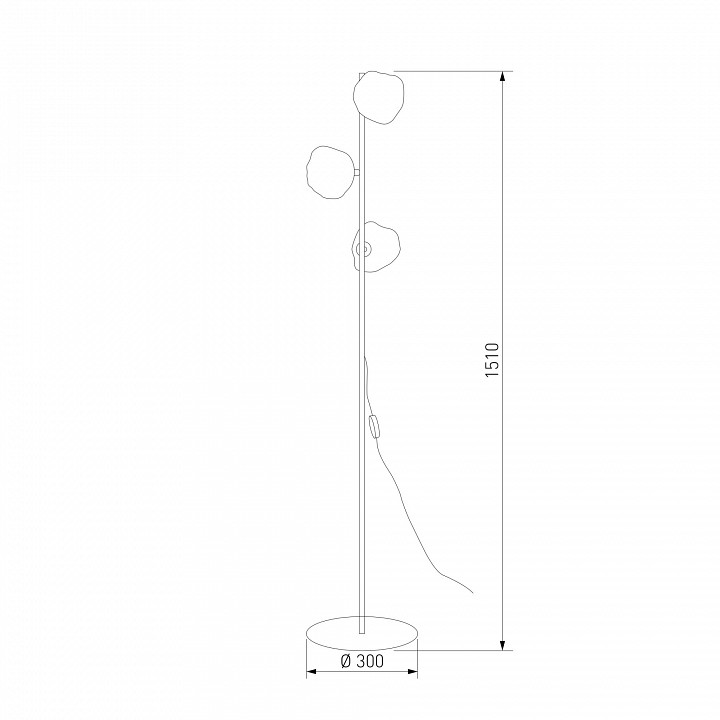 Торшер TK Lighting Lava Brown 16150