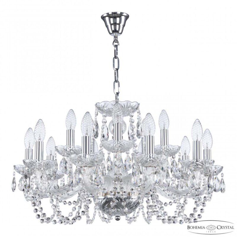 Подвесная люстра Bohemia Ivele Crystal 119 119/10+5/240 Ni