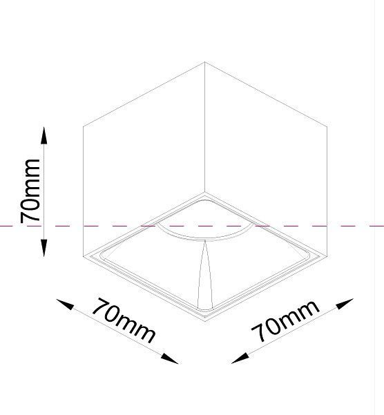 Накладной светильник Maytoni Technical Alfa LED C065CL-L12W4K