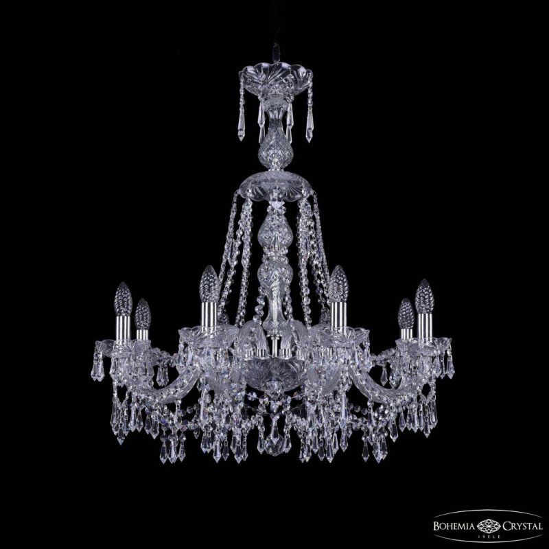 Подвесная люстра Bohemia Ivele Crystal 1403 1403/8/240/XL-75 Ni