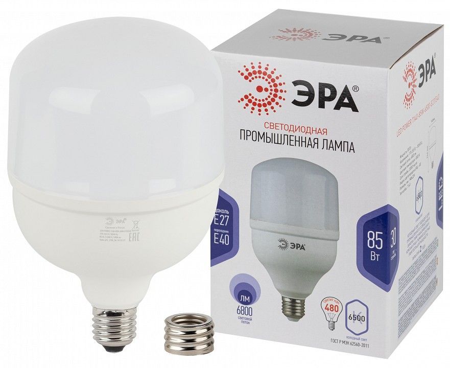 Лампа светодиодная Эра Стандарт E27/E40 85Вт 6500K LED POWER T140-85W-6500-E27/E40