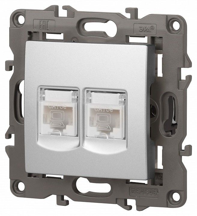 Розетка Ethernet RJ-45 без рамки Эра Эра Elegance 14-3108-03