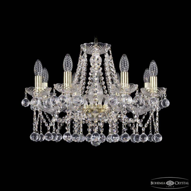 Подвесная люстра Bohemia Ivele Crystal 1413 1413/8/200 G Balls