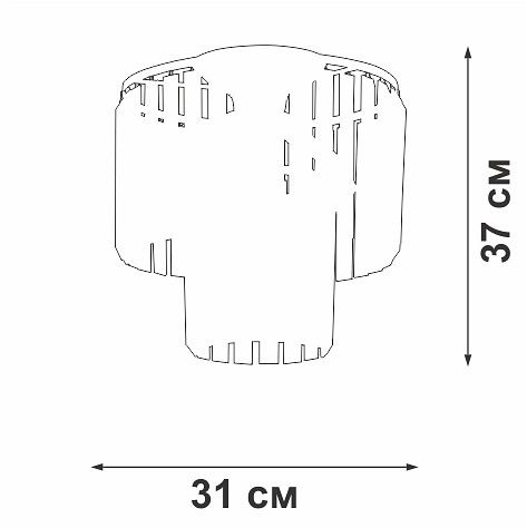 Потолочная люстра Vitaluce V5153 V5153-1/4PL