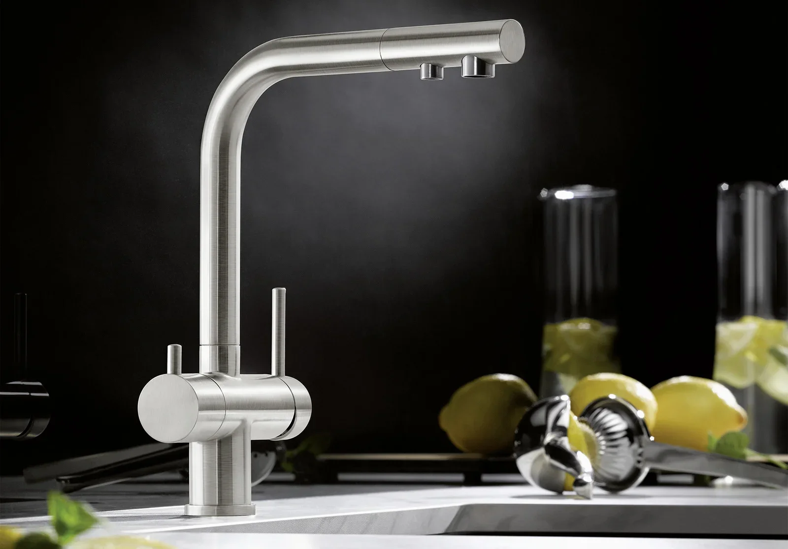 Смеситель Blanco FONTAS II 525138 нержавеющая сталь