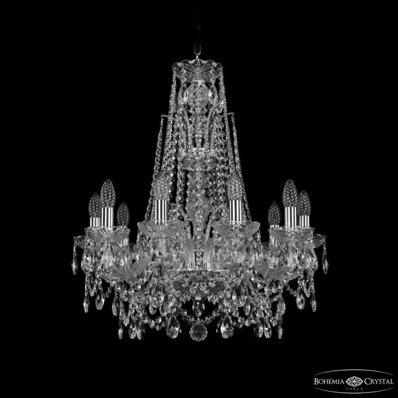 Подвесная люстра Bohemia Ivele Crystal 1411 1411/10/195/XL-65 Ni