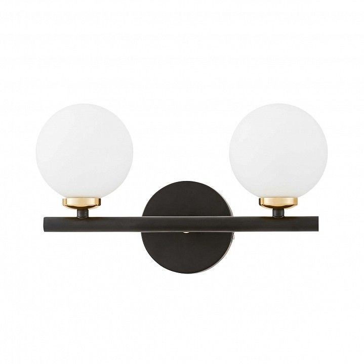 Бра LUMINA DECO Marsiada LDW 6033-2 BK+F.GD