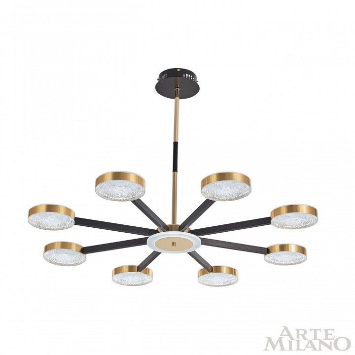 Люстра на штанге Arte Milano Ferrara-72079 272079/8 BK/GD