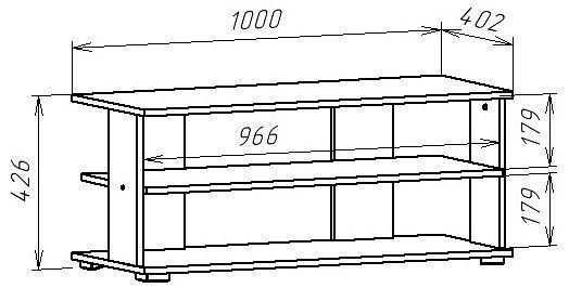Тумба под ТВ МФ Jazz ТВ 1 ТВ-1СБ
