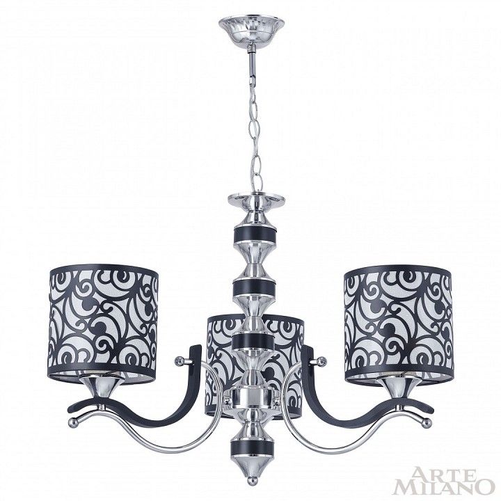 Подвесная люстра Arte Milano Florentia-4957 304957/3 Bk/Ni