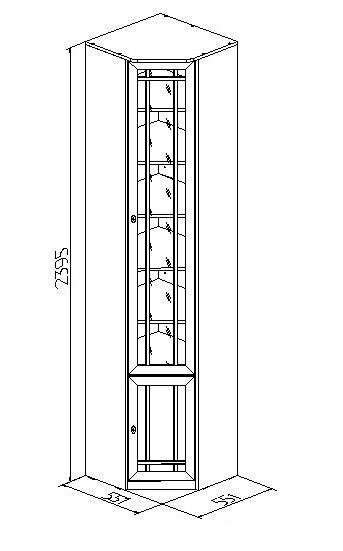 Шкаф книжный Глазов-Мебель Sherlock Т0010709 Шкаф книжный Глазов-Мебель Sherlock Т0010709