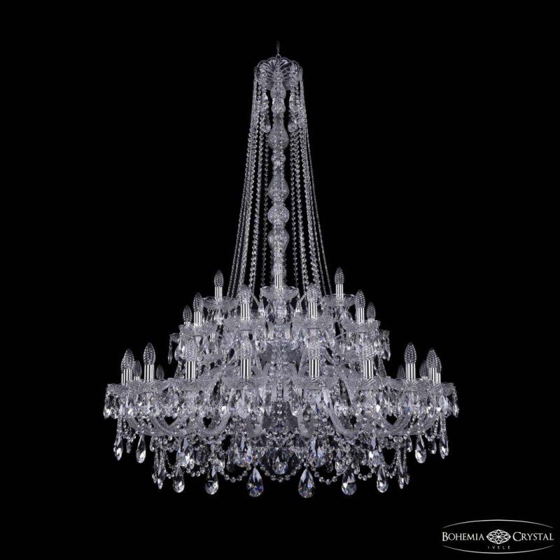 Подвесная люстра Bohemia Ivele Crystal 1411 1411/20+10+5/400/h-155/2d Ni