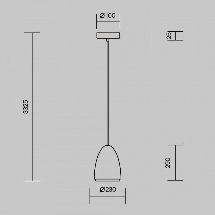 Подвесной светильник Maytoni Пиластро MOD430PL-01CM