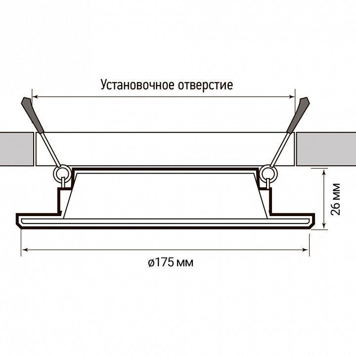 Встраиваемый светильник Jazzway  PLED DL6 15w 6500K WH IP40