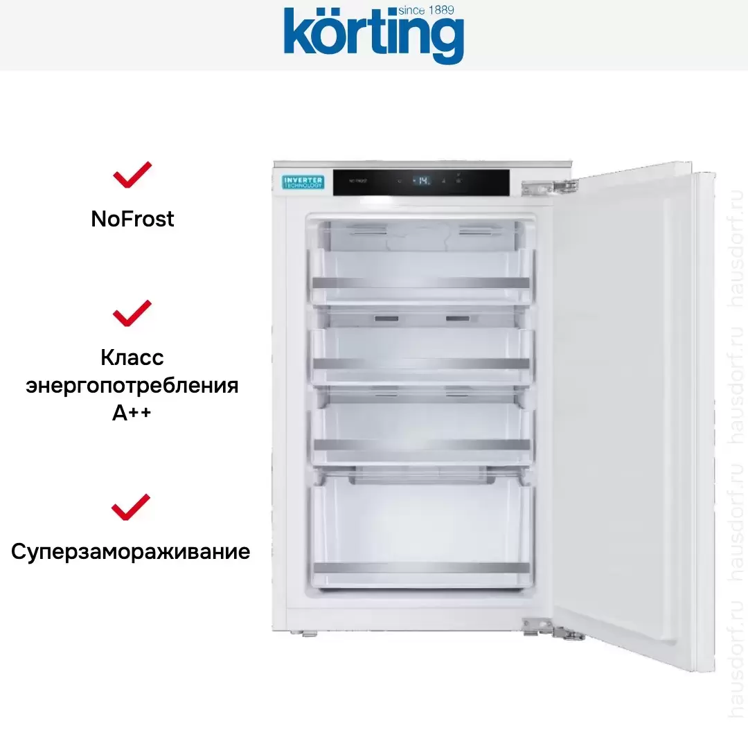 Встраиваемая морозильная камера Korting KSFI 1078